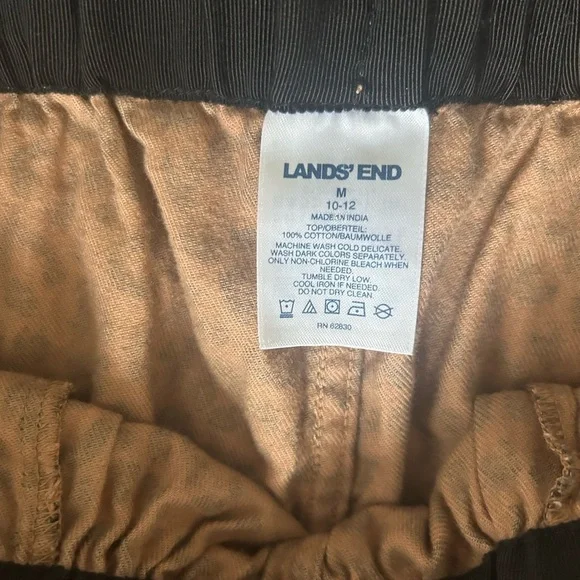 Land’s End 100% cotton cheetah print lounge pants size medium 10-12 - Picture 5 of 9